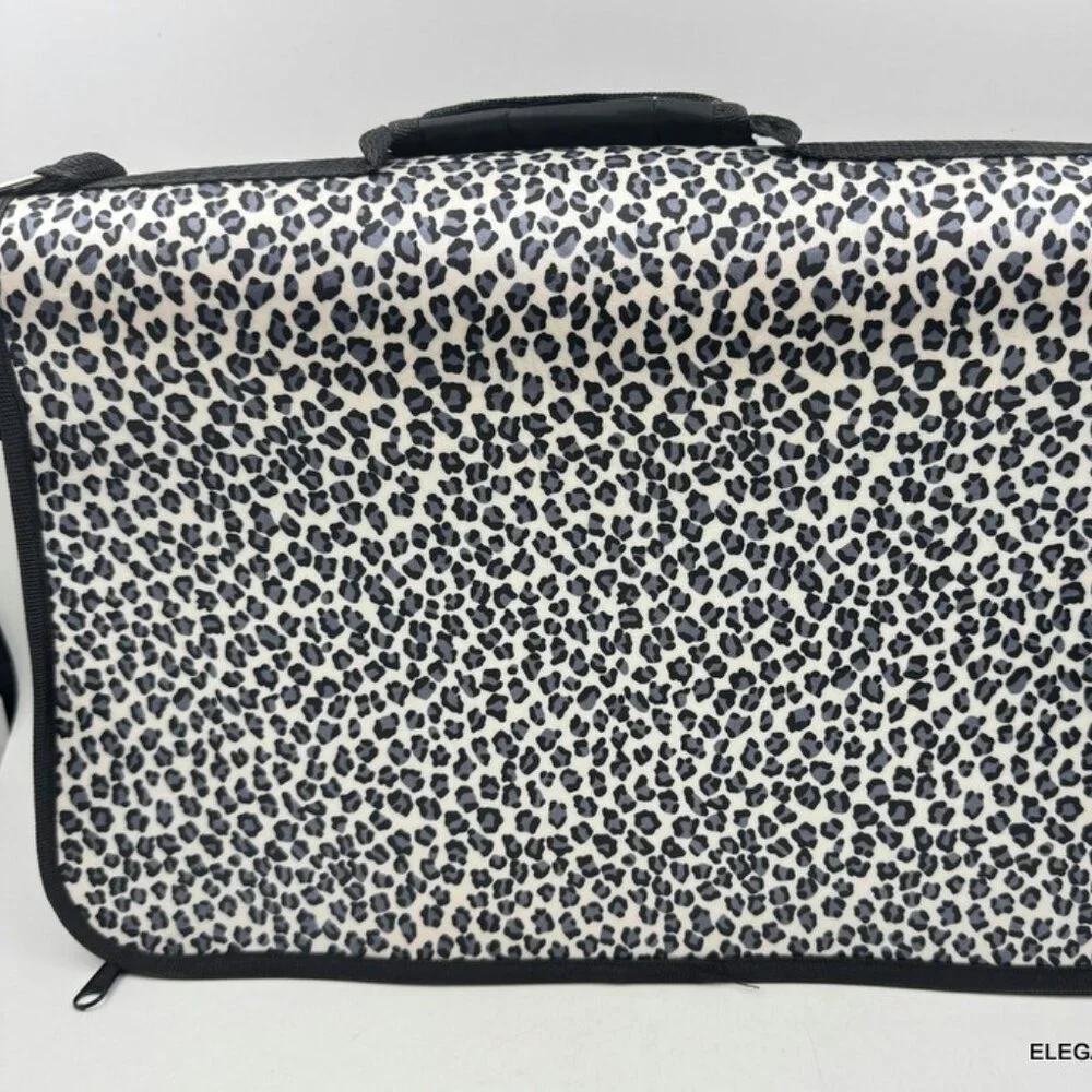 Dog Cat Carrier Animal Print Soft Sided Pets Portable Folding Polyester Bag